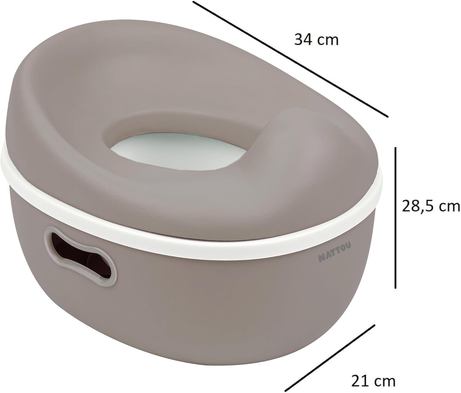 Nattou Vasino CARE, 34 cm, Grigio - immagine 2