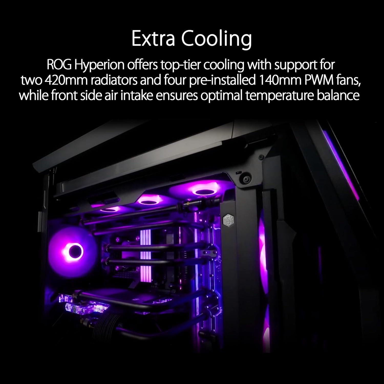 Asus ROG Hyperion GR701 - Case Gaming E-ATX Full Tower, Nero - immagine 3