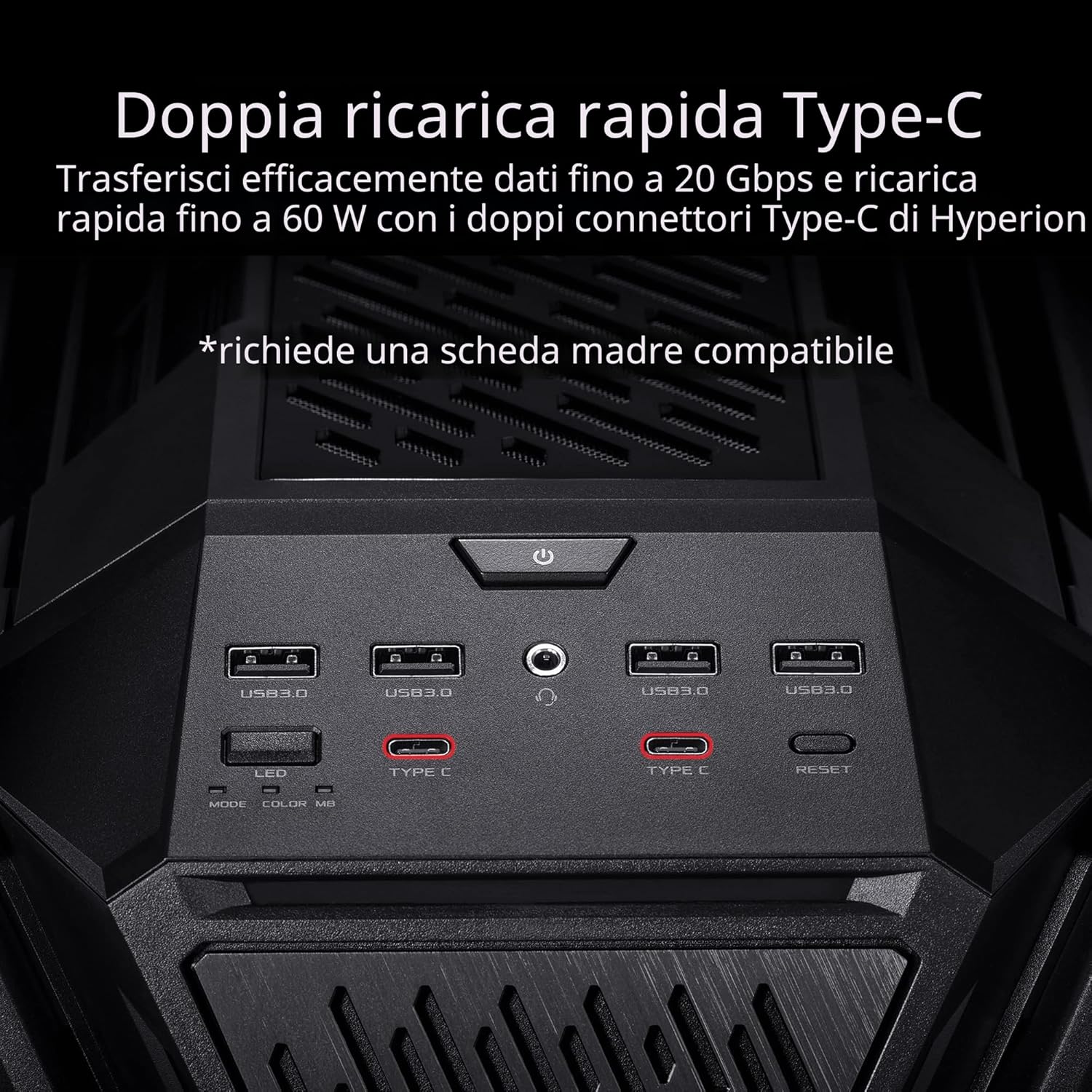 Asus ROG Hyperion GR701 - Case Gaming E-ATX Full Tower, Nero - immagine 7