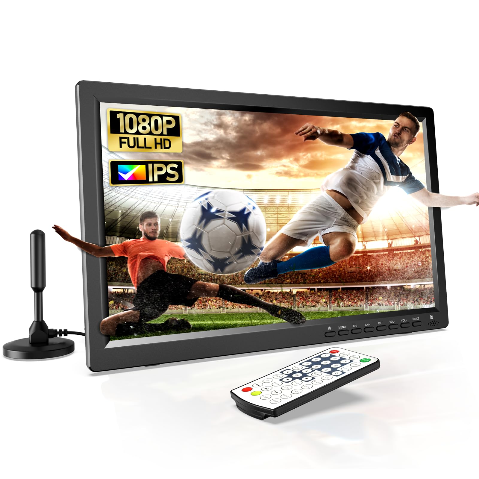Desobry Televisore Portatile 15.6'' HD 1080P