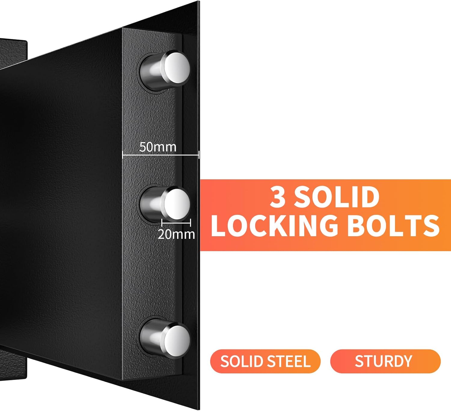 Wasjoye Cassaforte a Muro con Chiave 19L - immagine 4