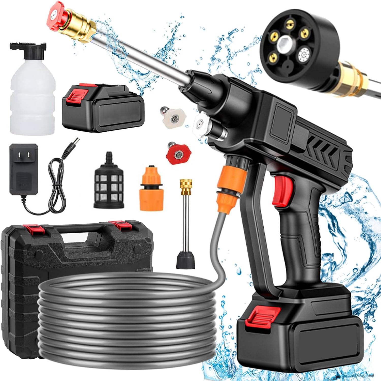 Aolawco Rondella ad alta pressione, Rondella a batteria portatile