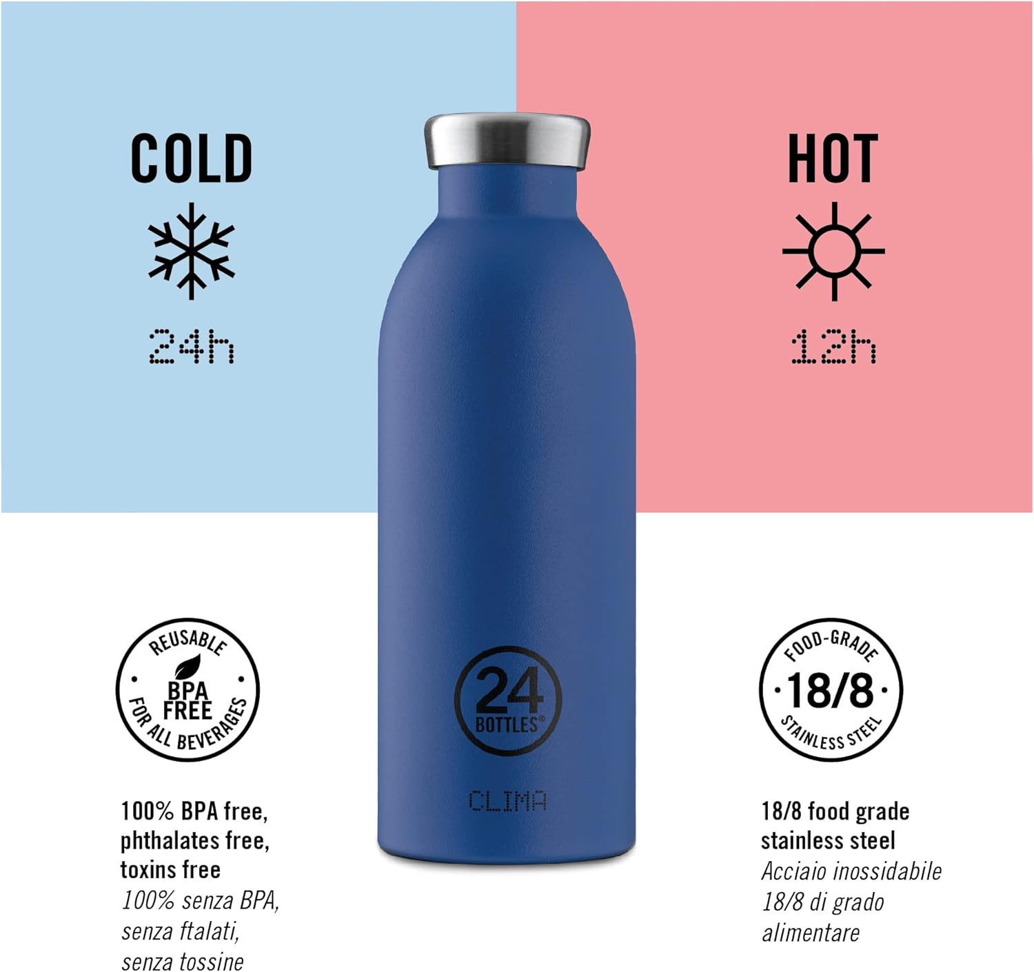 24bottles Clima Bottle - Borraccia Termica 850ml - immagine 5
