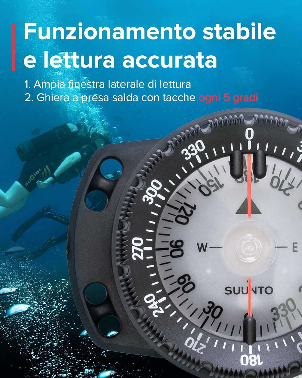 Suunto Dive SK-8 Bussola Subacquea Professionale - immagine 2