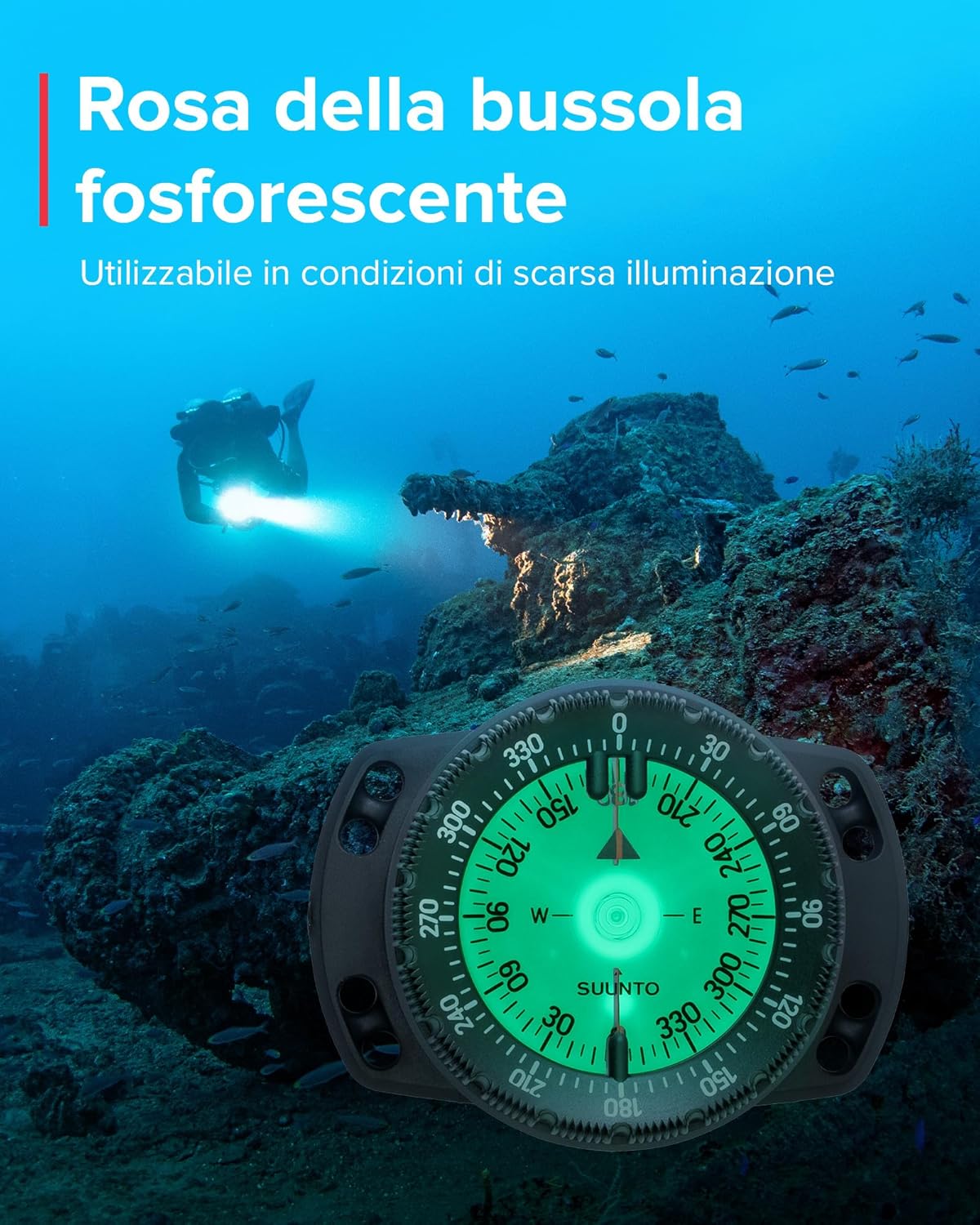 Suunto Dive SK-8 Bussola Subacquea Professionale - immagine 3