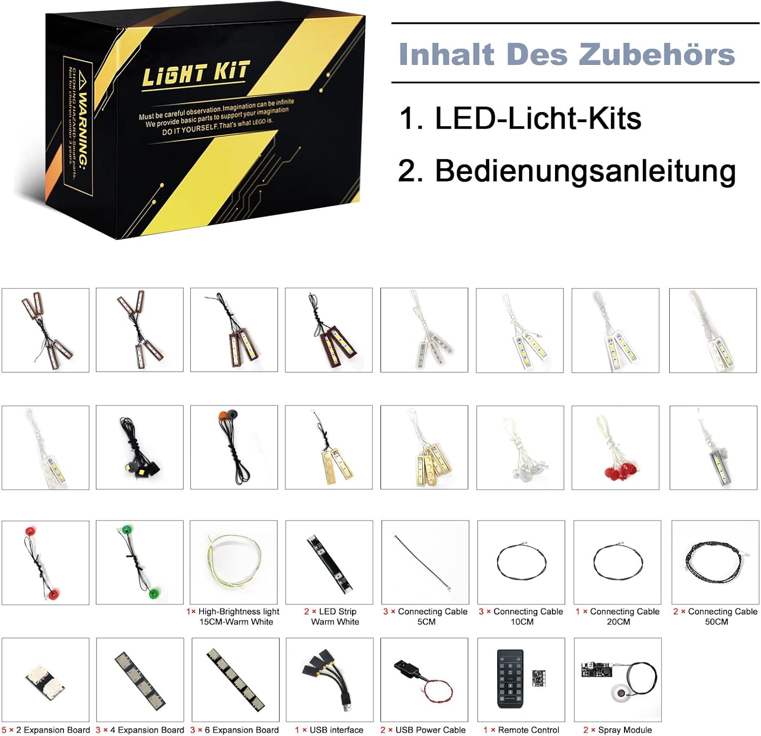 Kit Luce Telecomando Compatibile con Lego 21356 - immagine 6