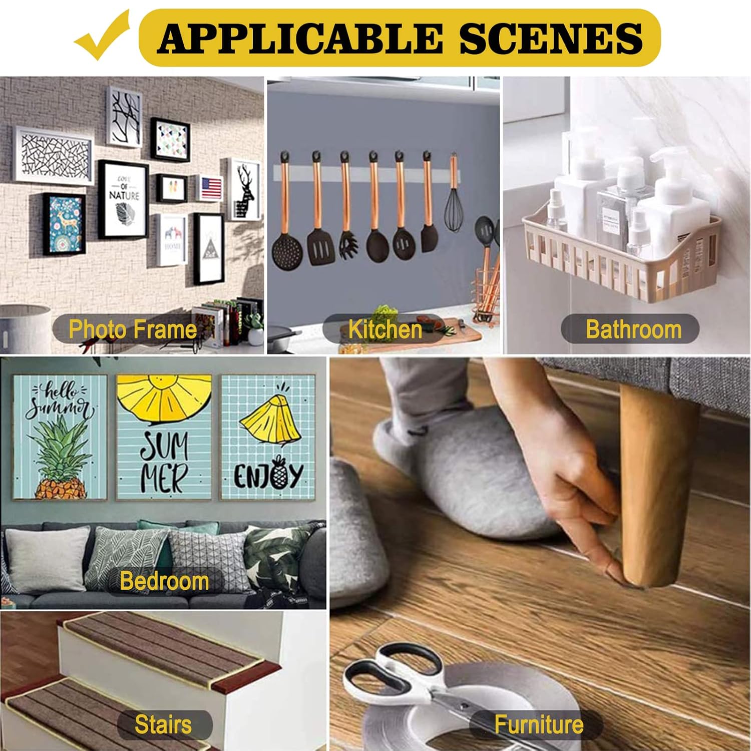 Nastro Biadesivo Extra Forte 5m x 3cm - immagine 5