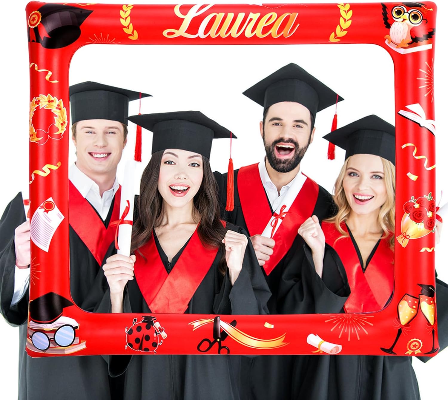 HOWAF Cornice Gonfiabile per Selfie Laurea - immagine 1