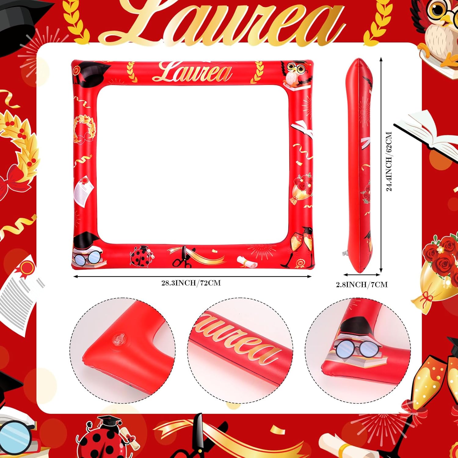 HOWAF Cornice Gonfiabile per Selfie Laurea - immagine 2