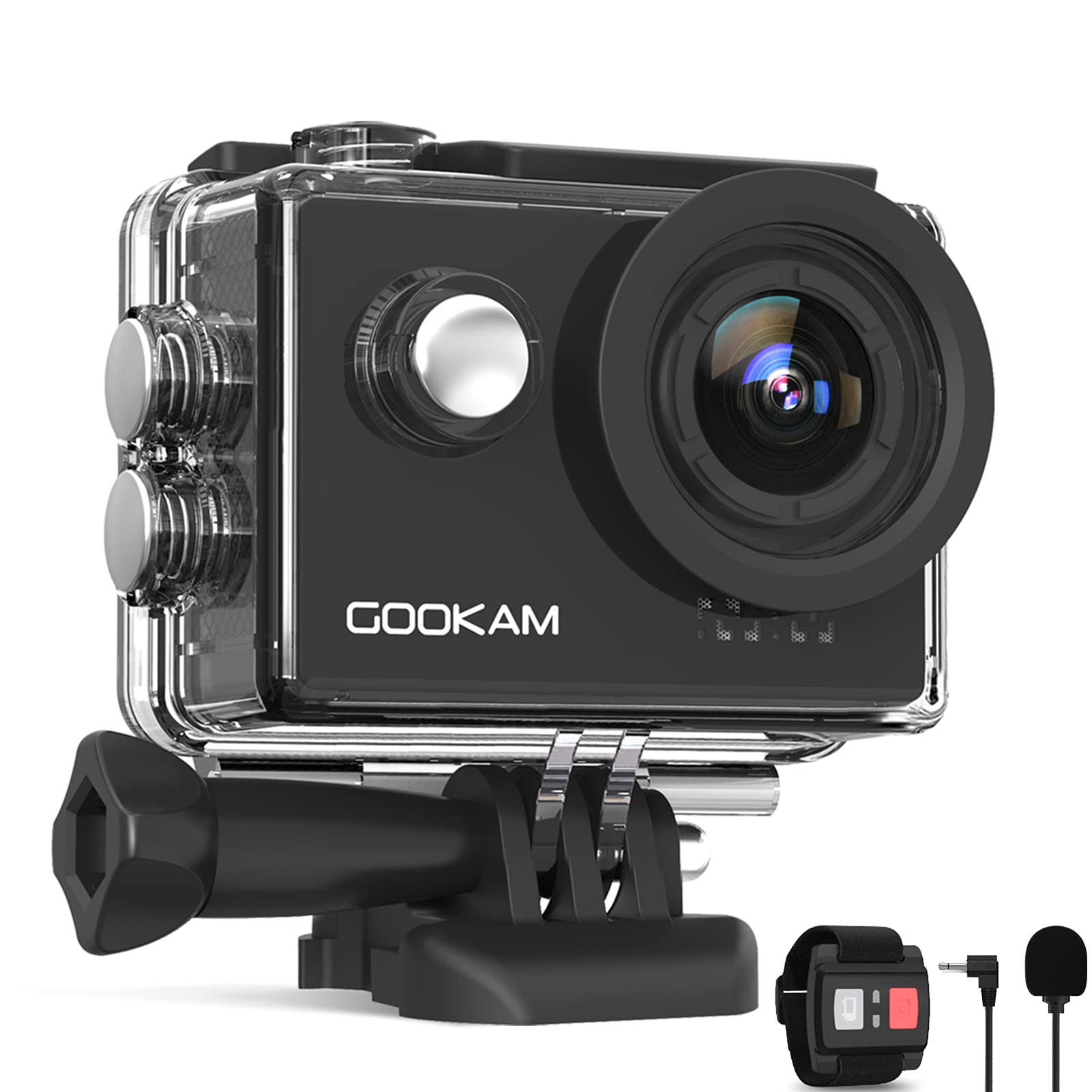 Gookam 4K 60fps Action Cam 20MP EIS WiFi Impermeabile
