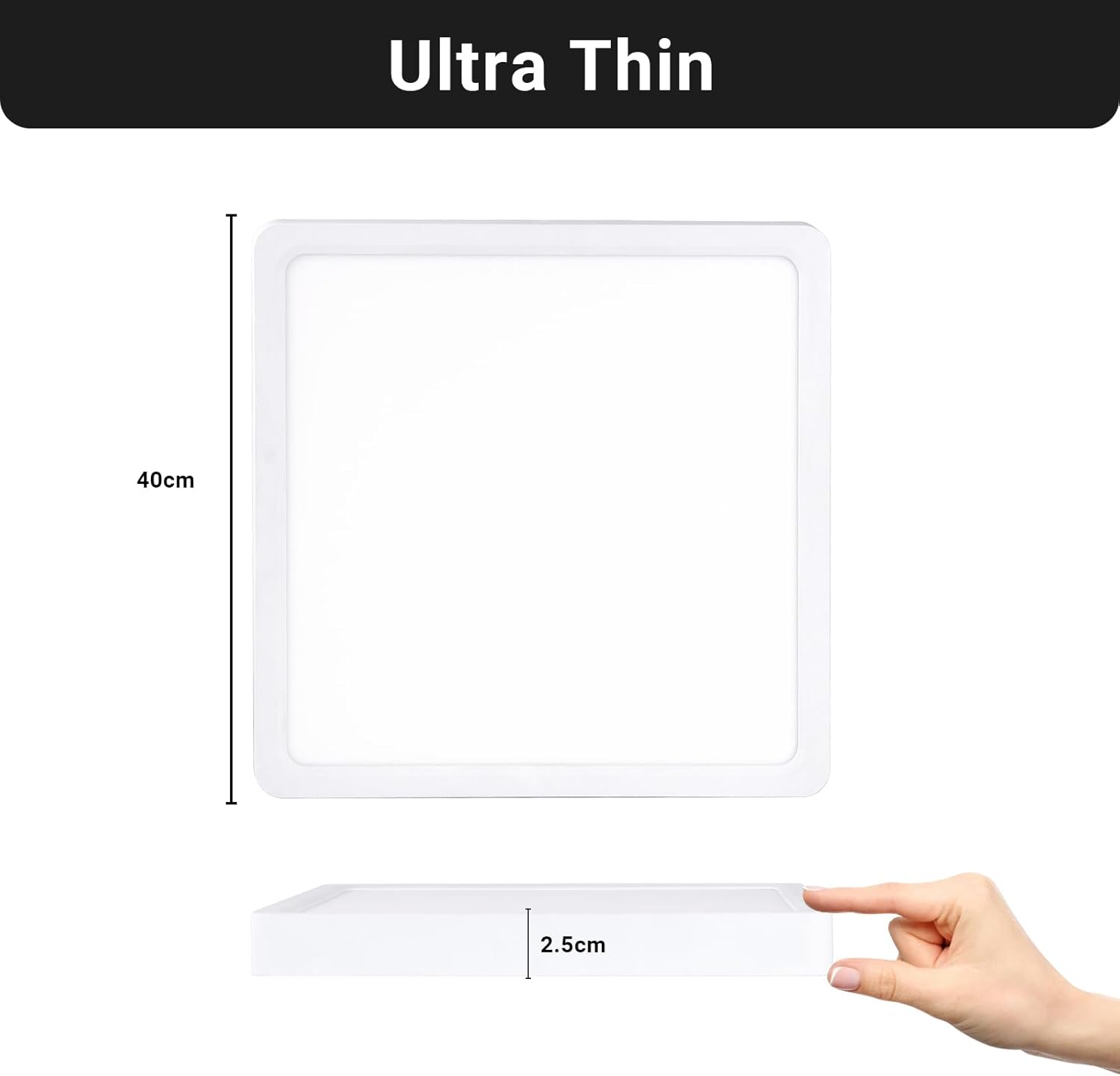 Lqwell® LED Plafoniera Quadrata 32W 4000K - immagine 5