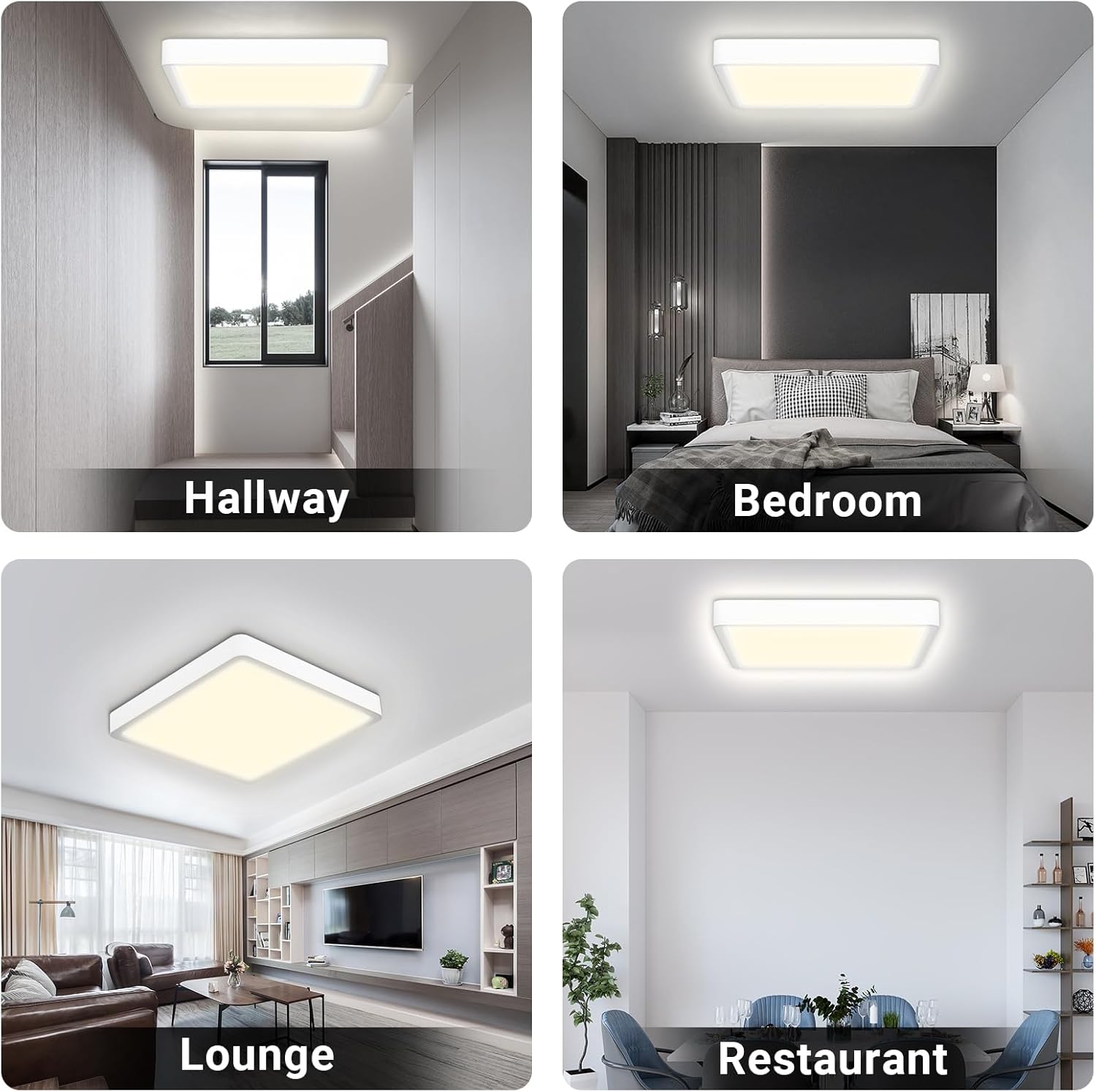 Lqwell® LED Plafoniera Quadrata 32W 4000K - immagine 7