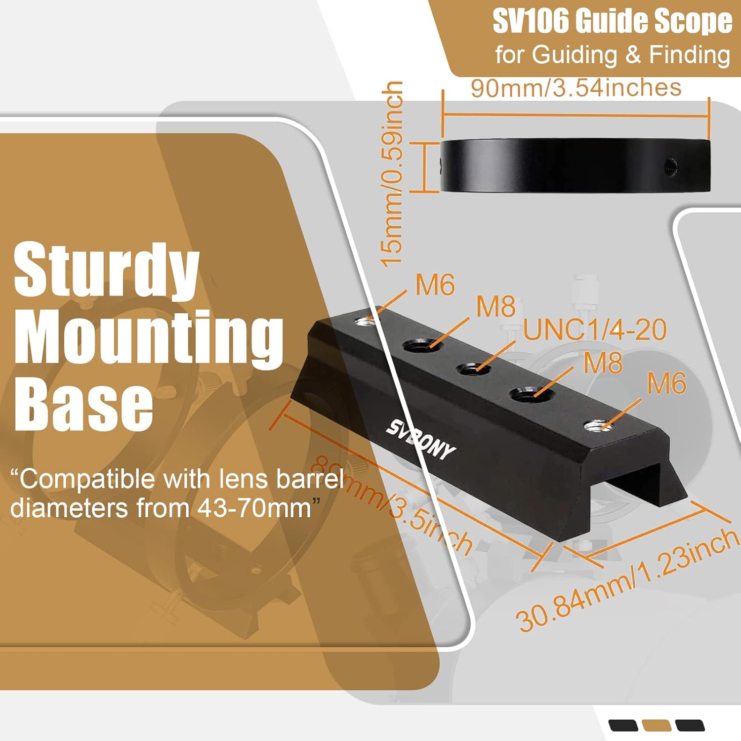 Svbony SV106 Telescopio Guider 60mm F4 - immagine 4