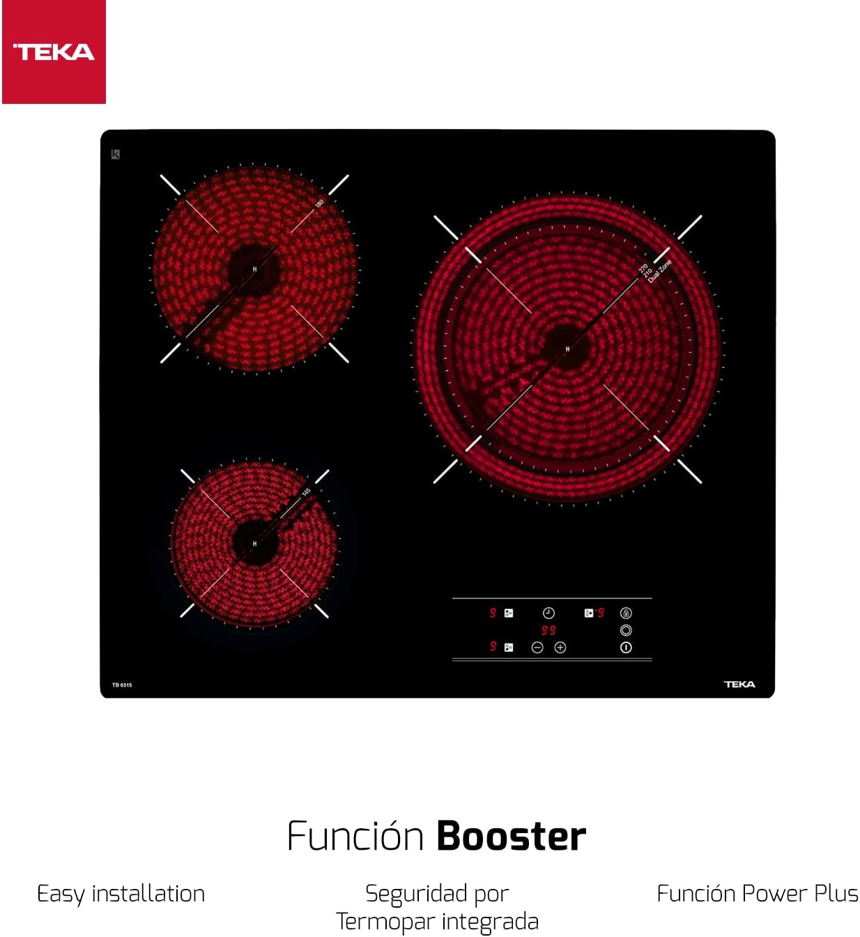 Teka TB6315 Incasso Ceramica Nero - immagine 2