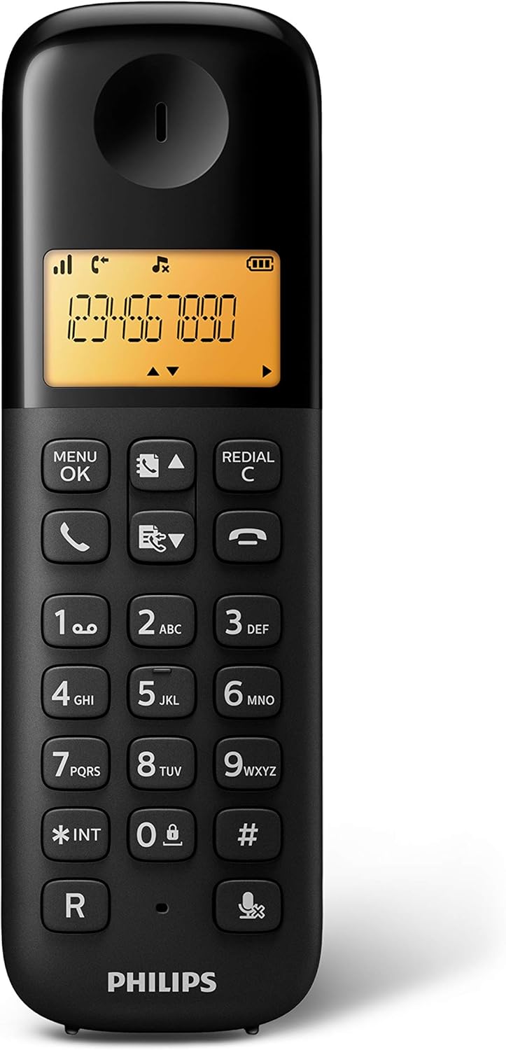 Philips D1602B/01 - Telefono Cordless DECT con 2 Ricevitori, Nero - immagine 5