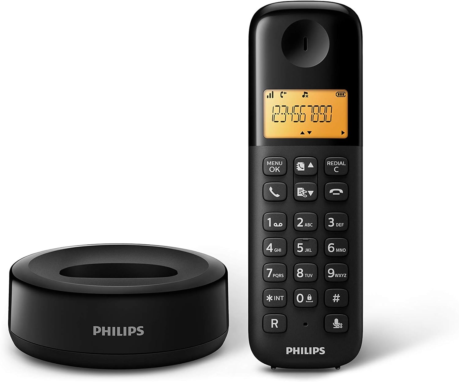 Philips D1602B/01 - Telefono Cordless DECT con 2 Ricevitori, Nero - immagine 6
