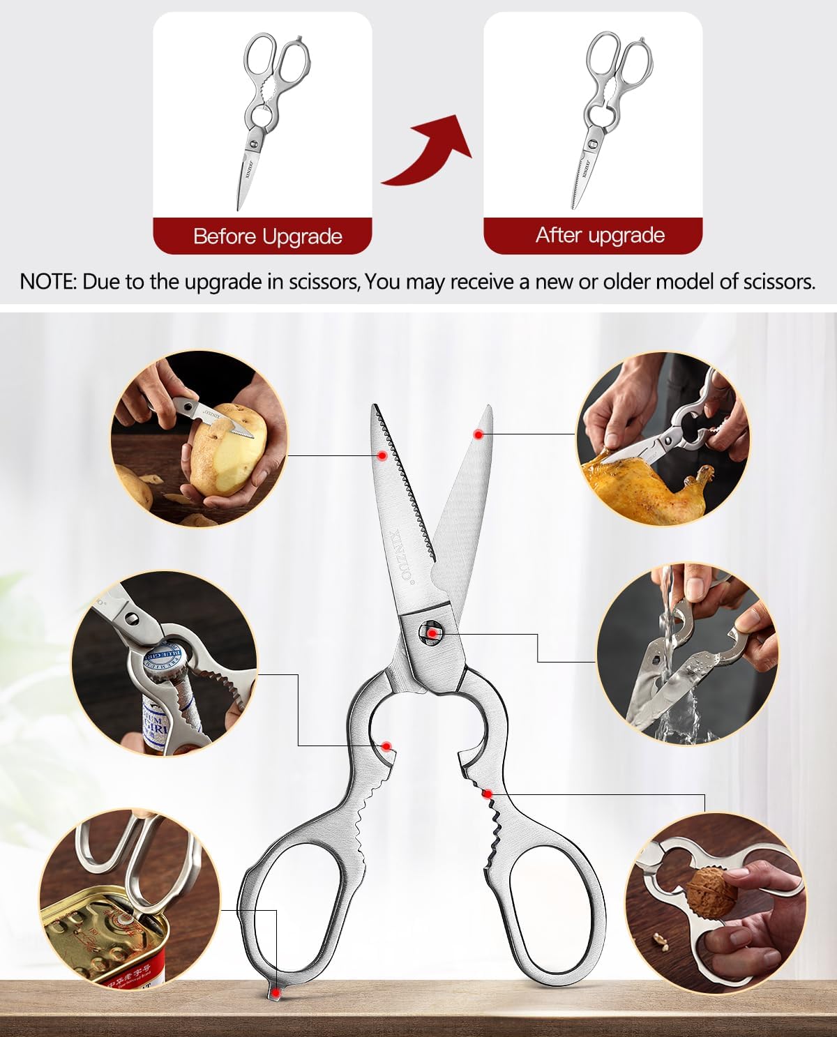 Xinzuo Set Coltelli da Chef 7 Pezzi con Portacoltelli - immagine 6