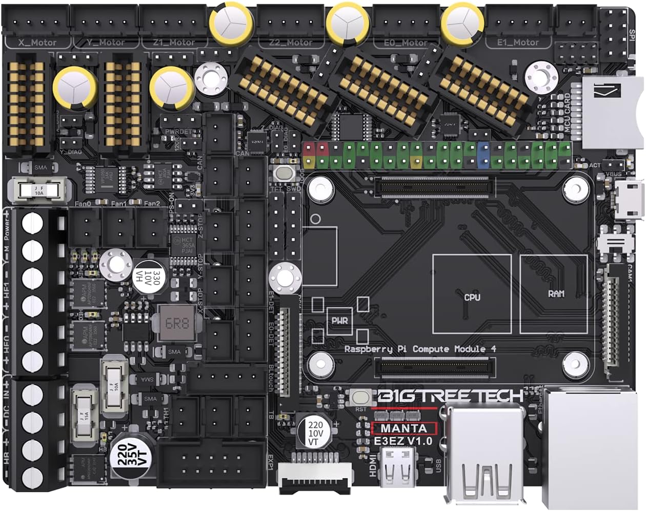 Bigtreetech Manta E3 EZ - Scheda di Controllo 32Bit - immagine 1