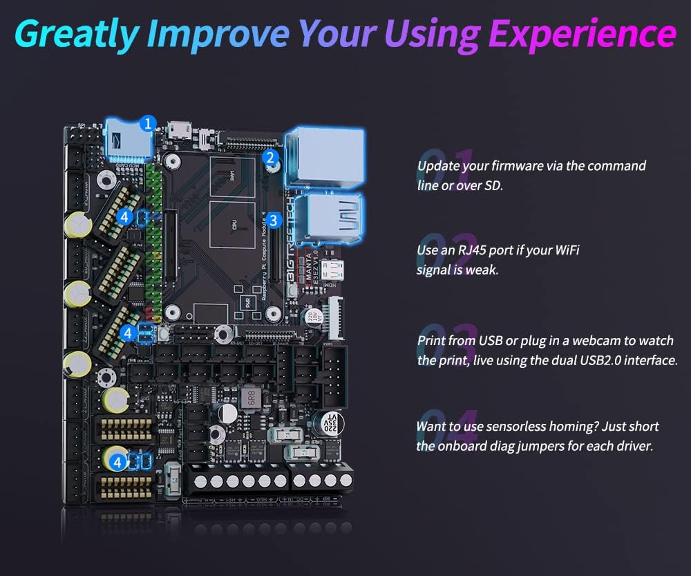 Bigtreetech Manta E3 EZ - Scheda di Controllo 32Bit - immagine 5