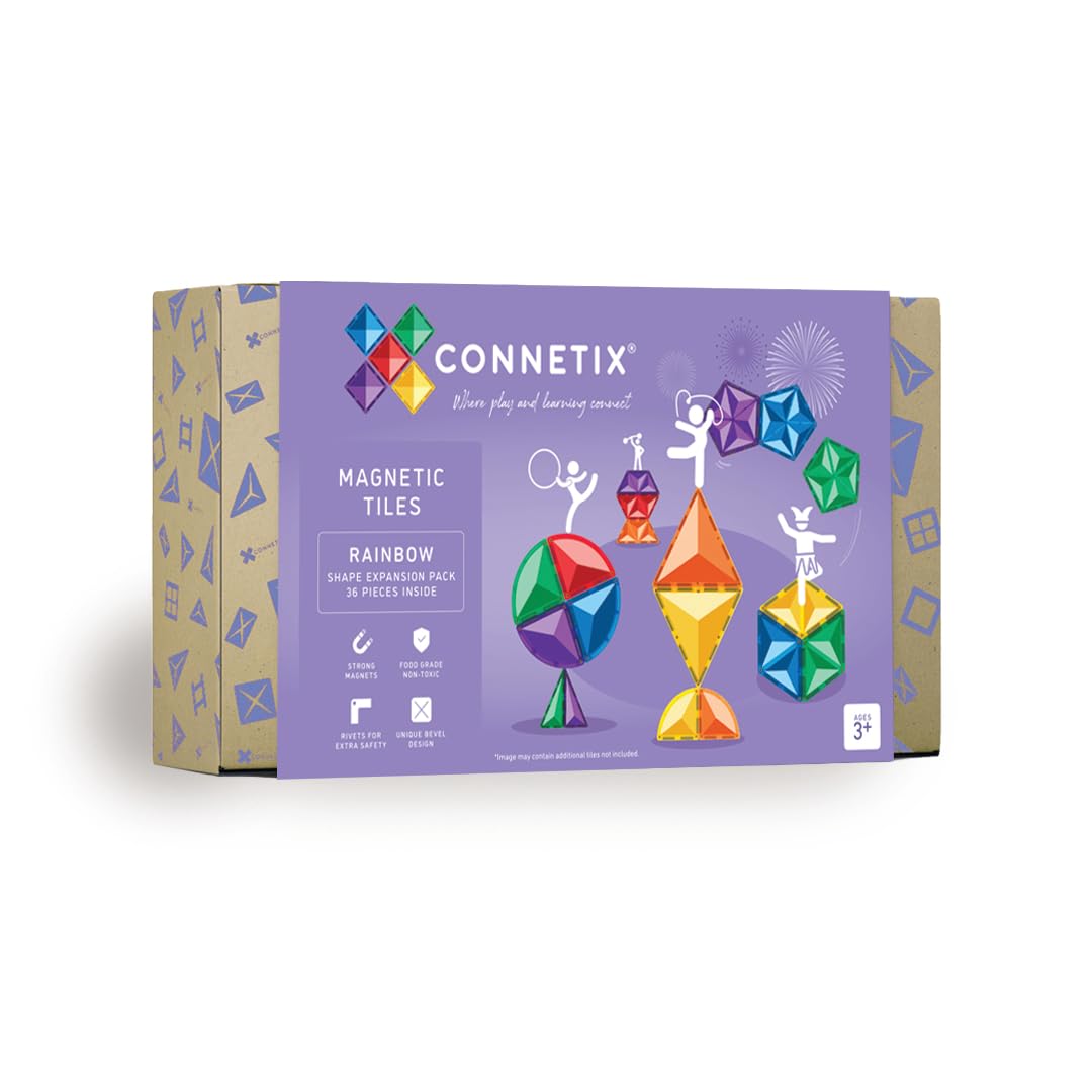 CONNETIX Arcobaleno Pacchetto di Espansione Forma, 36 Pezzi