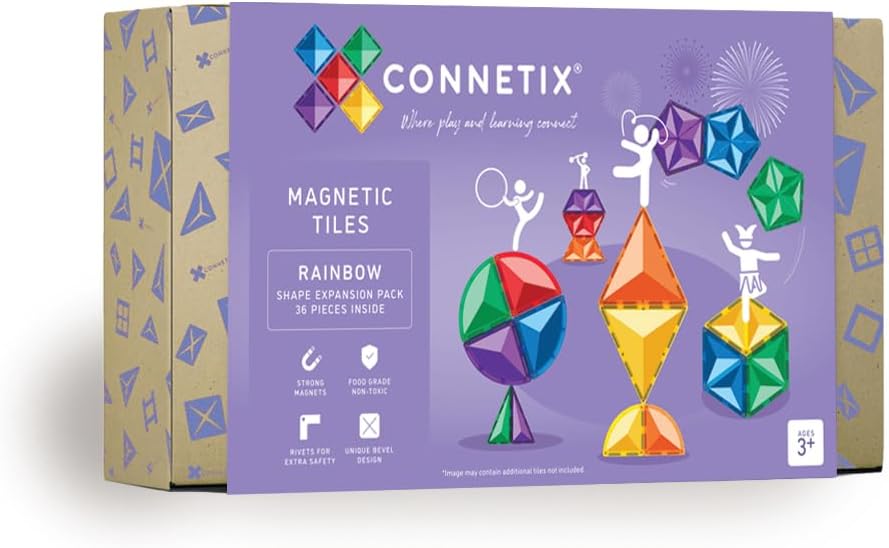 CONNETIX Arcobaleno Pacchetto di Espansione Forma, 36 Pezzi - immagine 1