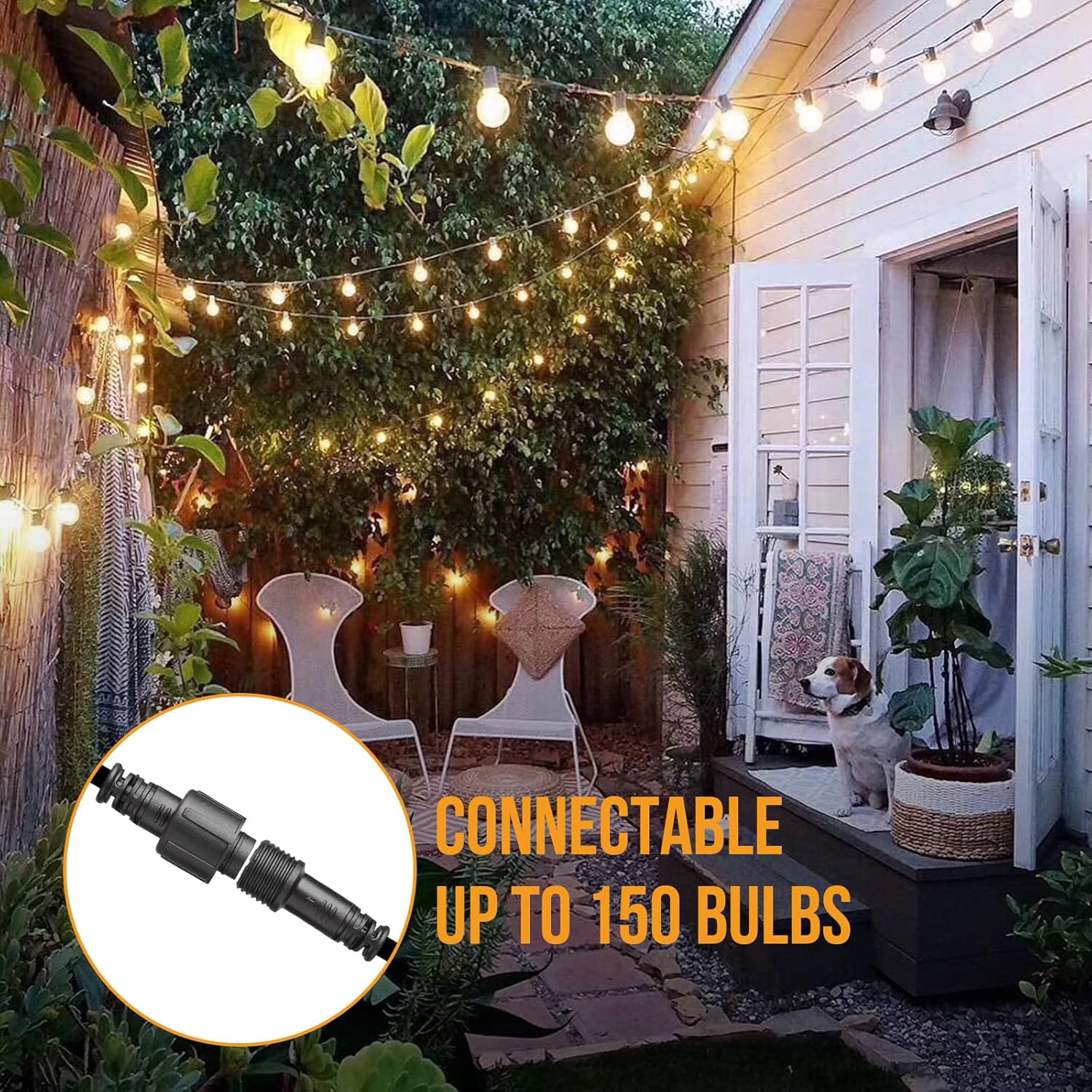 Catena Luminosa Esterno Dimmerabile 30M con Telecomando - immagine 7