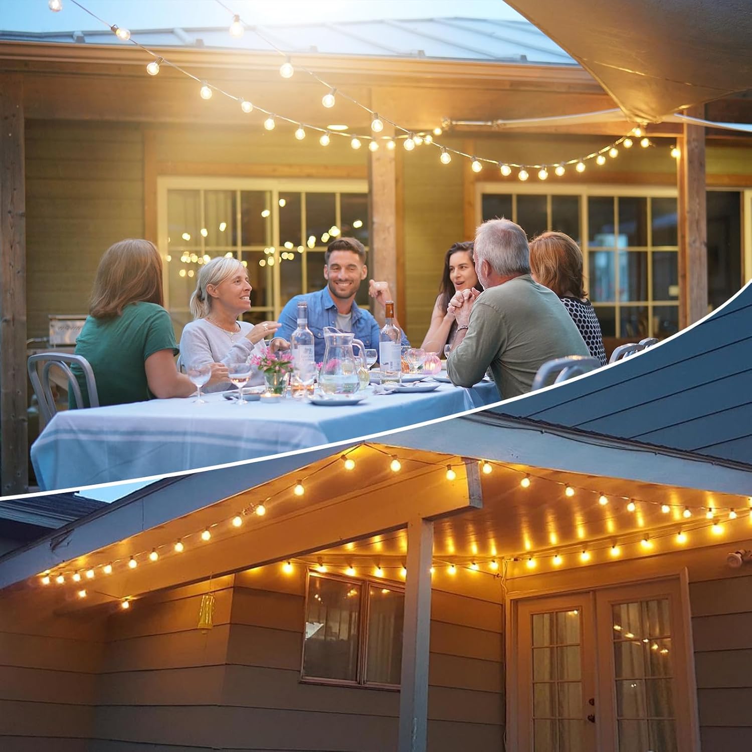 Catena Luminosa Esterno Dimmerabile 30M con Telecomando - immagine 8