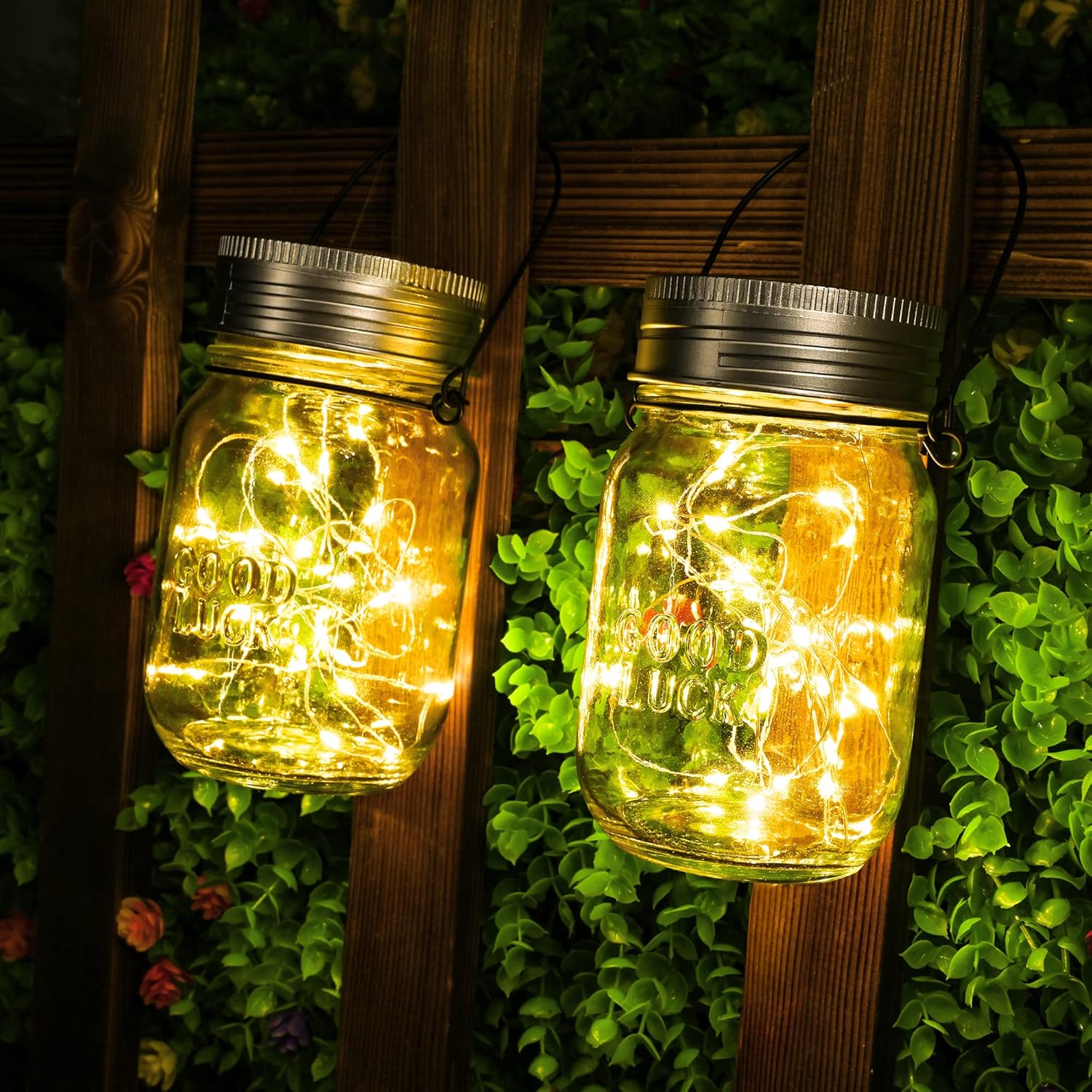 Lanterna Solare Vetro Sole 6 pezzi, Luce Calda - immagine 3