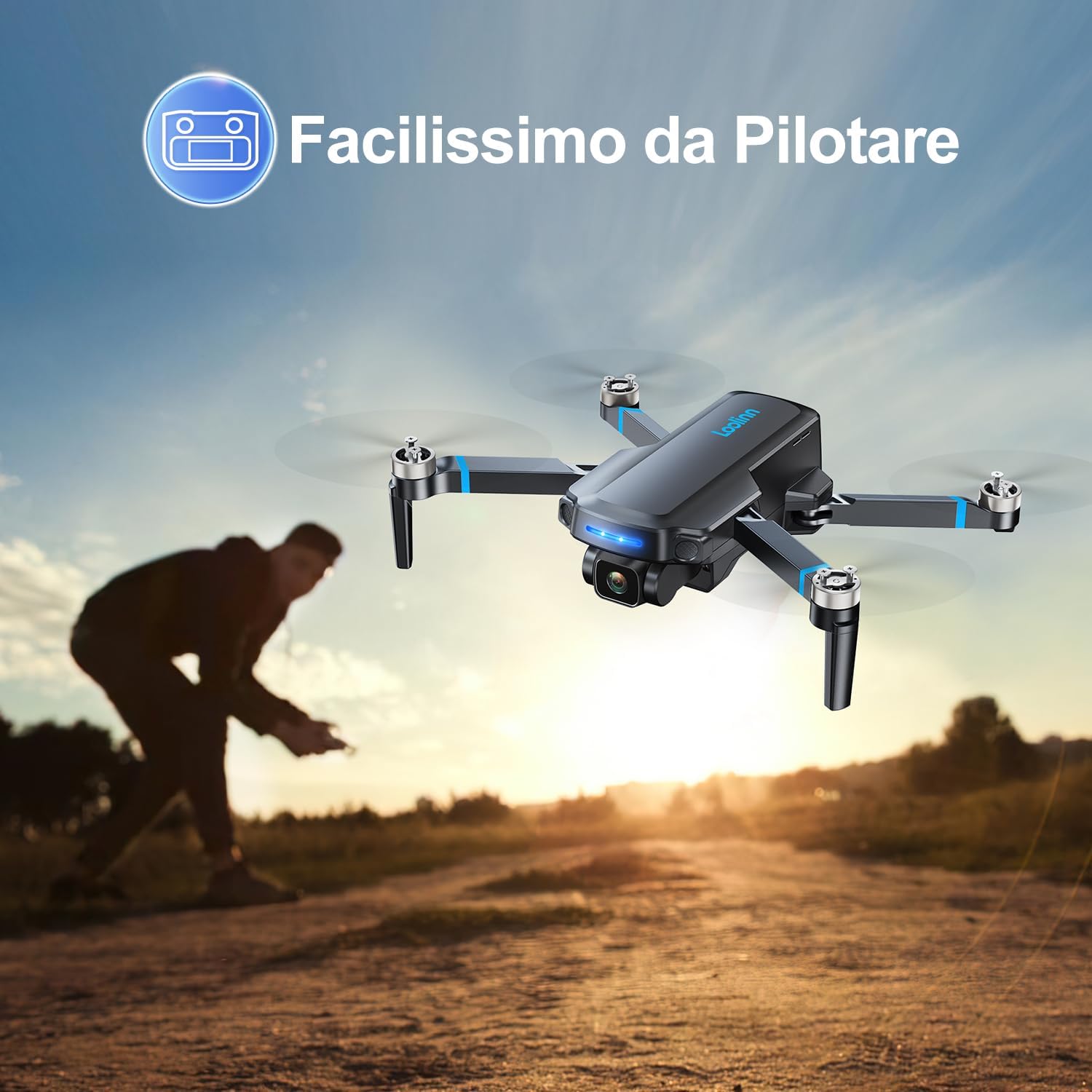 Loolinn - Drone con Telecamera 4K e 40 Minuti di Volo - immagine 7