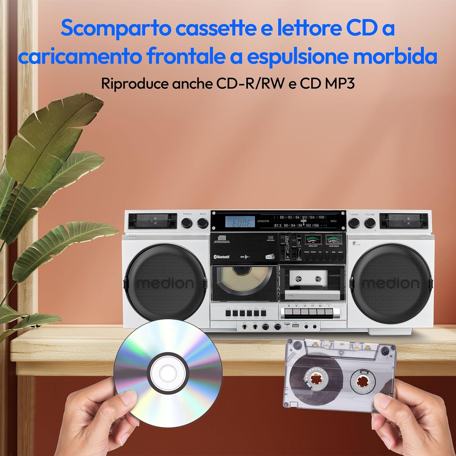 Medion P66538 - Registratore a Cassette Retrò - immagine 6
