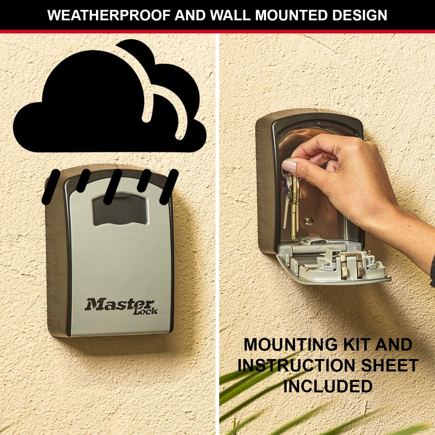 Master Lock 5403Eurd Corpo in Alluminio Extra Large, Grigio - immagine 4