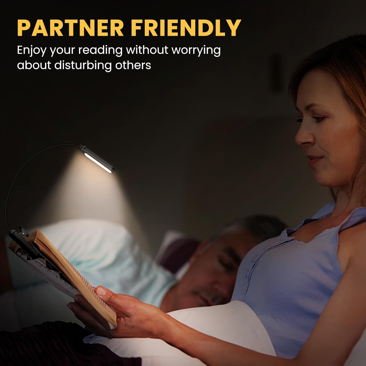 TEAMPD Luce da Lettura USB Ricaricabile 10 LED - immagine 6