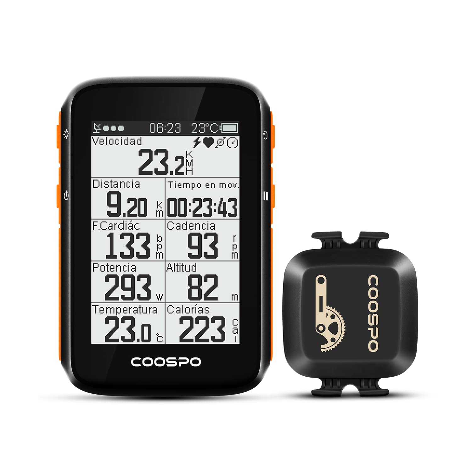 Coospo BC200 Ciclocomputer GPS Bluetooth 5.0 ANT+