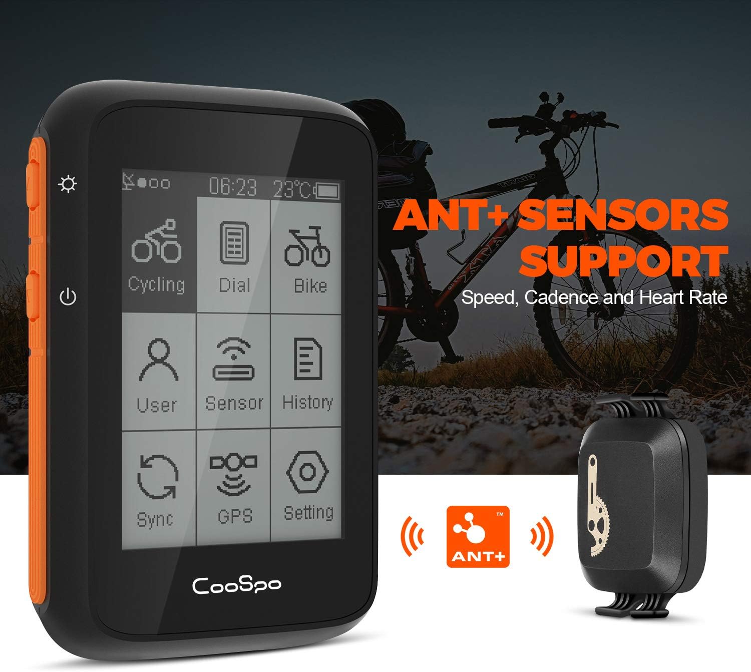 Coospo BC200 Ciclocomputer GPS Bluetooth 5.0 ANT+ - immagine 5