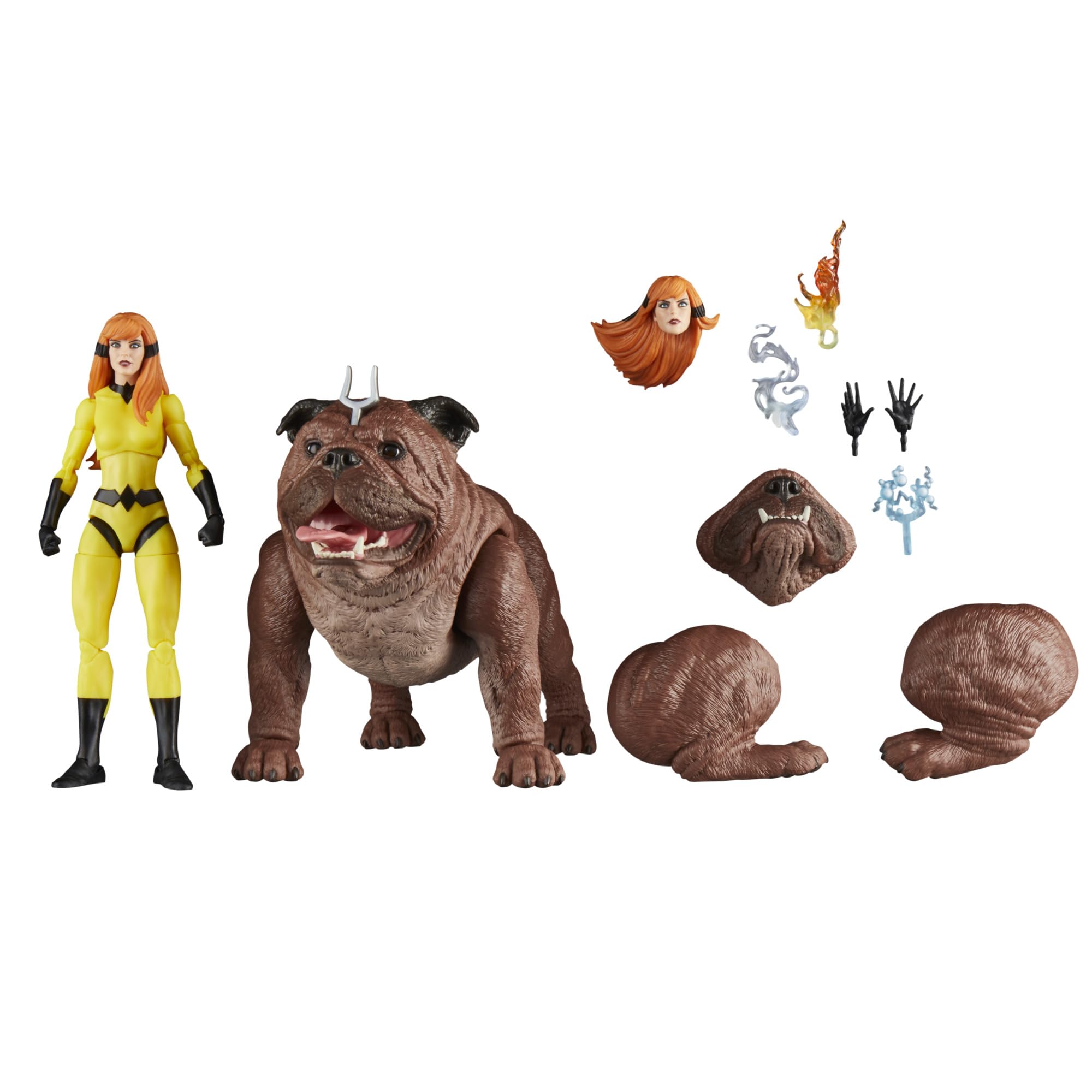 Marvel Legends Series Crystal and Lockjaw - Action figure 15,2 cm