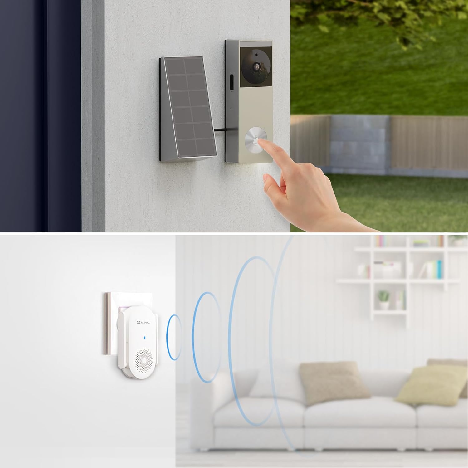 Ezviz CP3 Pro Video Campanello a Batteria con Suoneria CH1 - immagine 5