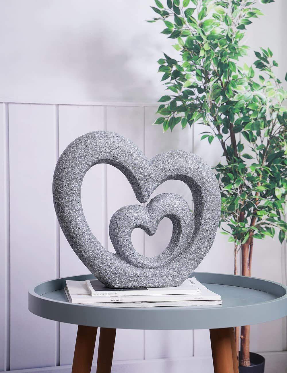 Haucoze Cuore Statua Scultura Amore 35cm - immagine 6