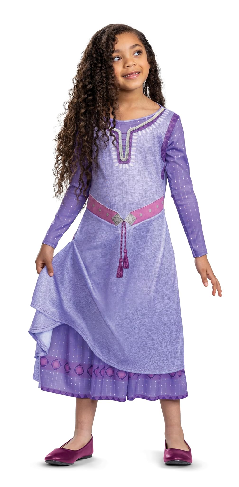 DISGUISE Asha Deluxe Costume, Official Disney Wish Child Dress