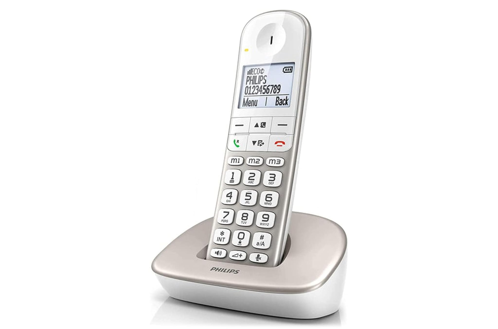 Philips XL4901S/38 Telefono Cordless DECT, Bianco