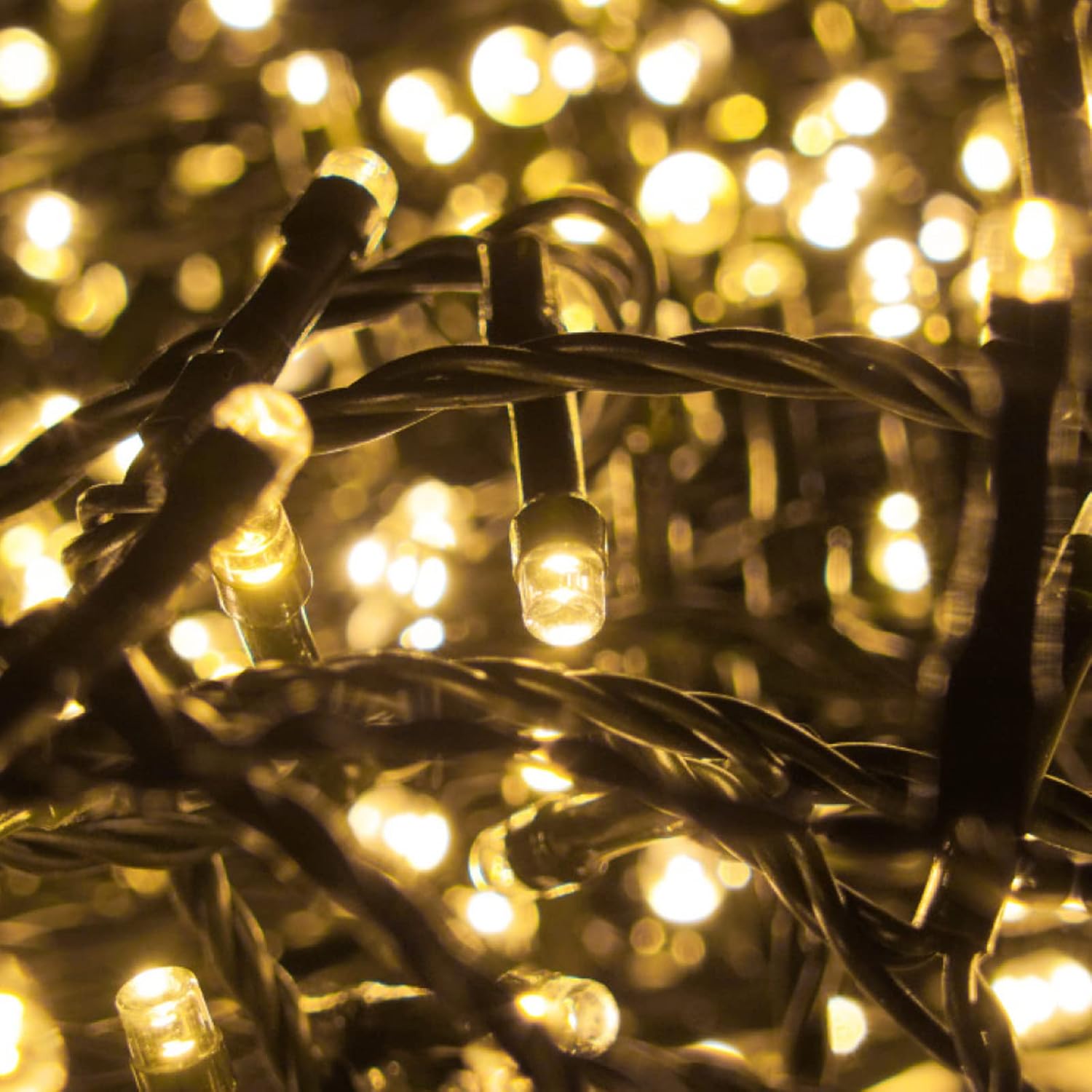 Luccika Stringa Natalizia LED 50 Metri 1000 Led, Bianco Caldo - immagine 6