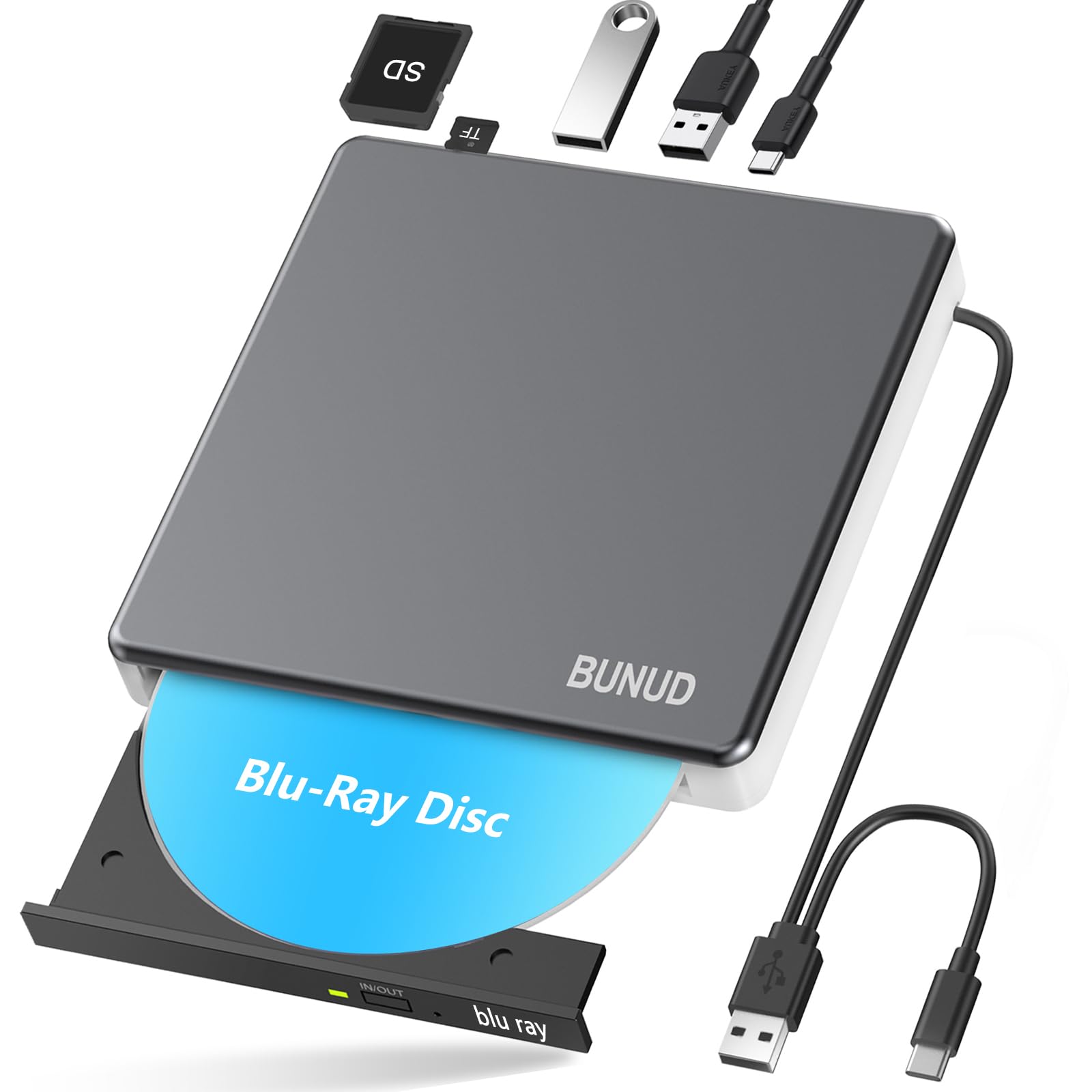 Masterizzatore Blu-Ray Esterno USB 3.0 & Type-C