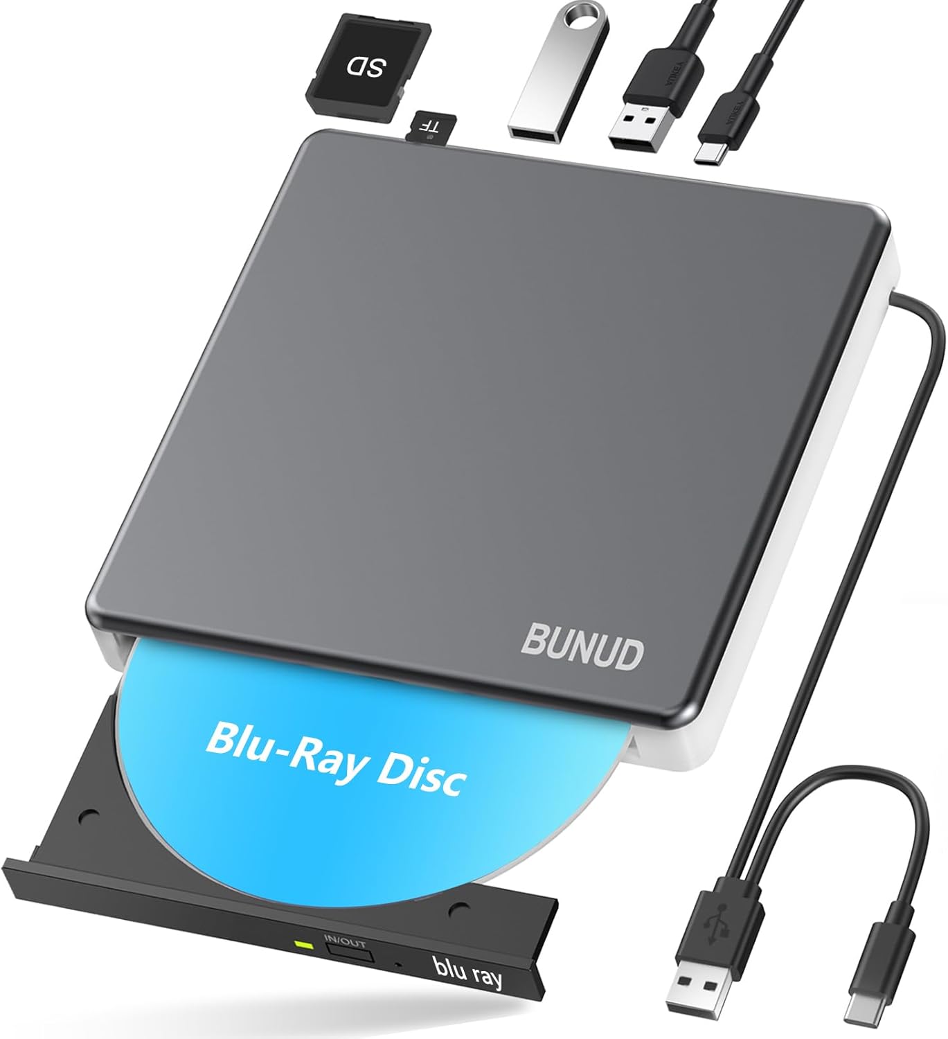 Masterizzatore Blu-Ray Esterno USB 3.0 & Type-C - immagine 1