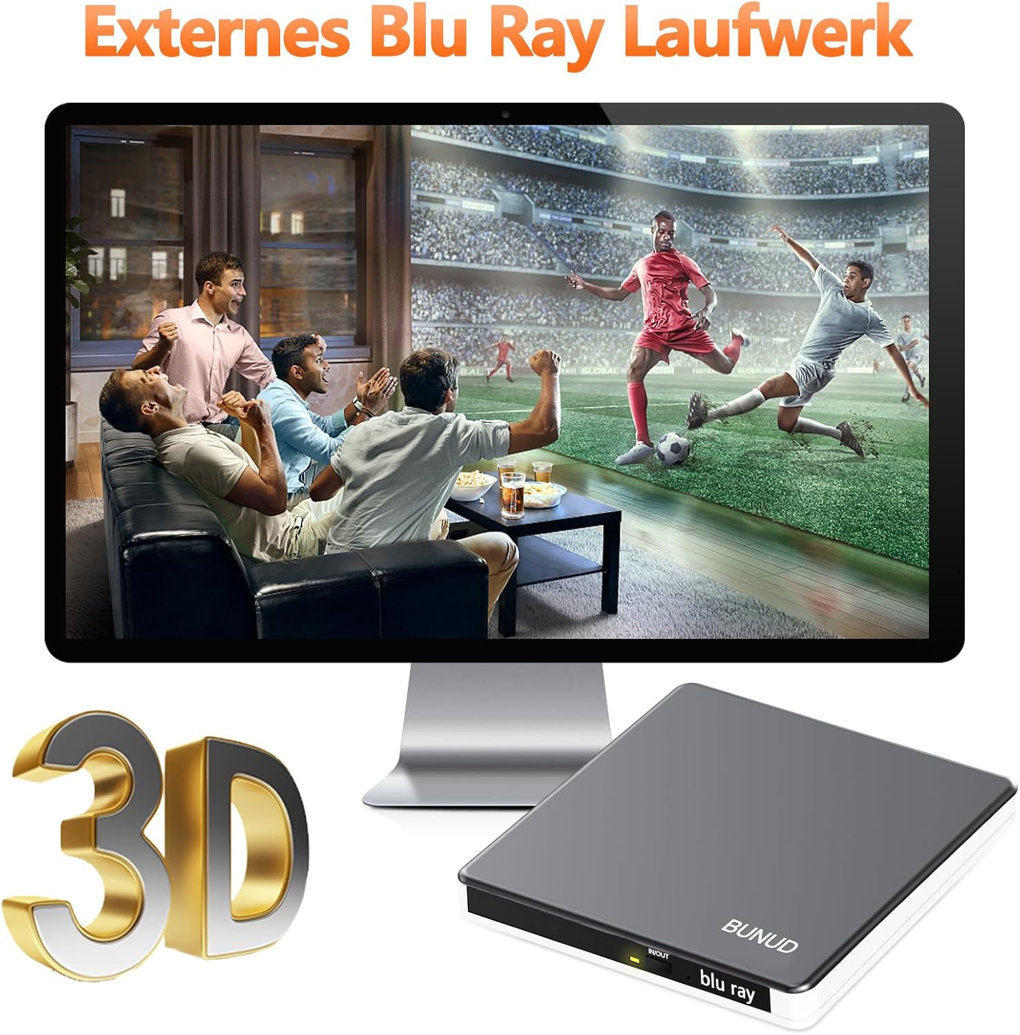 Masterizzatore Blu-Ray Esterno USB 3.0 & Type-C - immagine 6