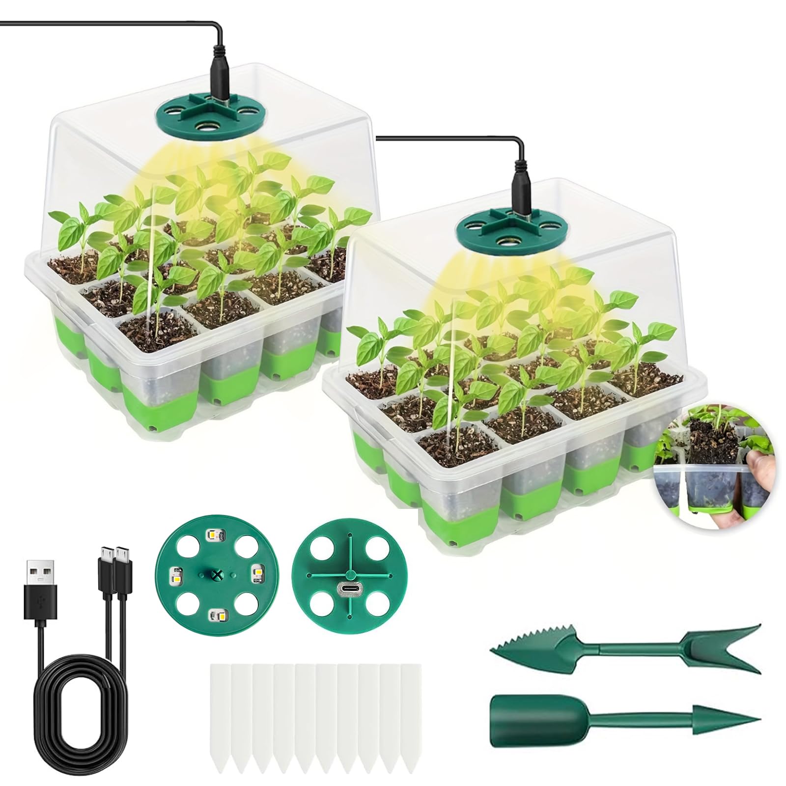 VDYXEW Mini Serra con Luci a Spettro Completo