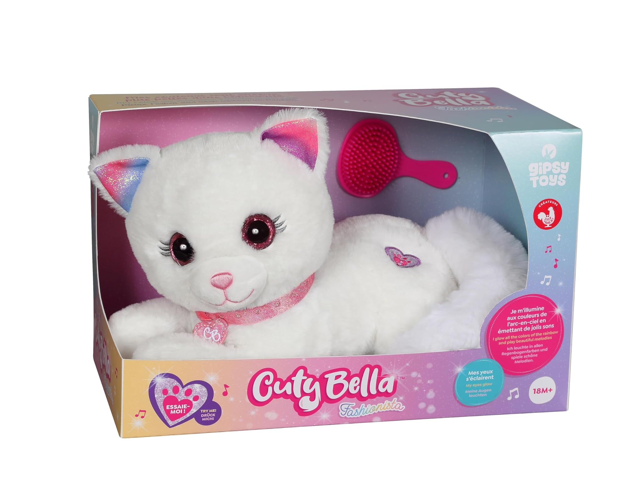 Gipsy Toys Cuty Bella Fashionista - Peluche Interattivo Gatto