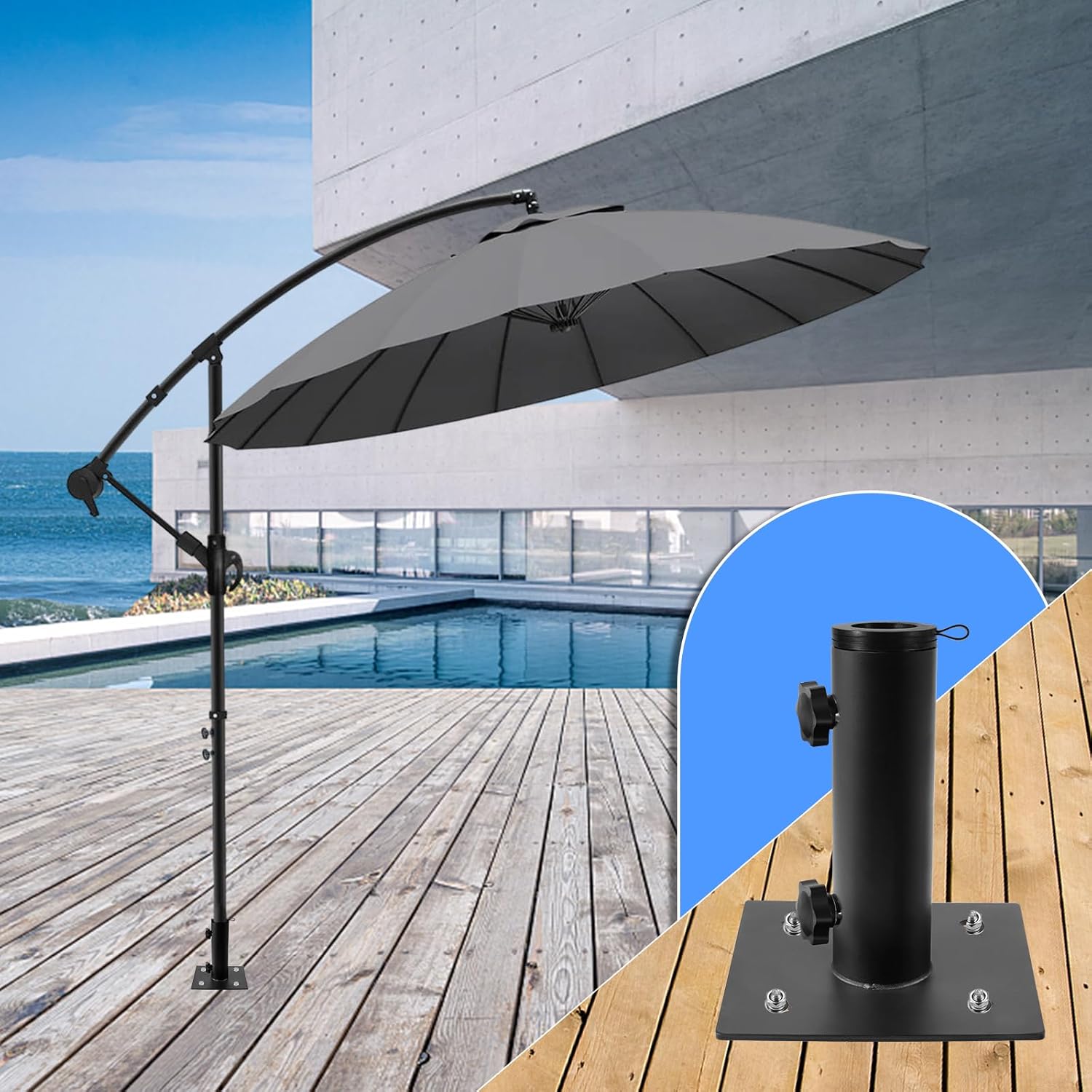 Lalafancy Base per Ombrellone da Patio Multifunzionale - immagine 5