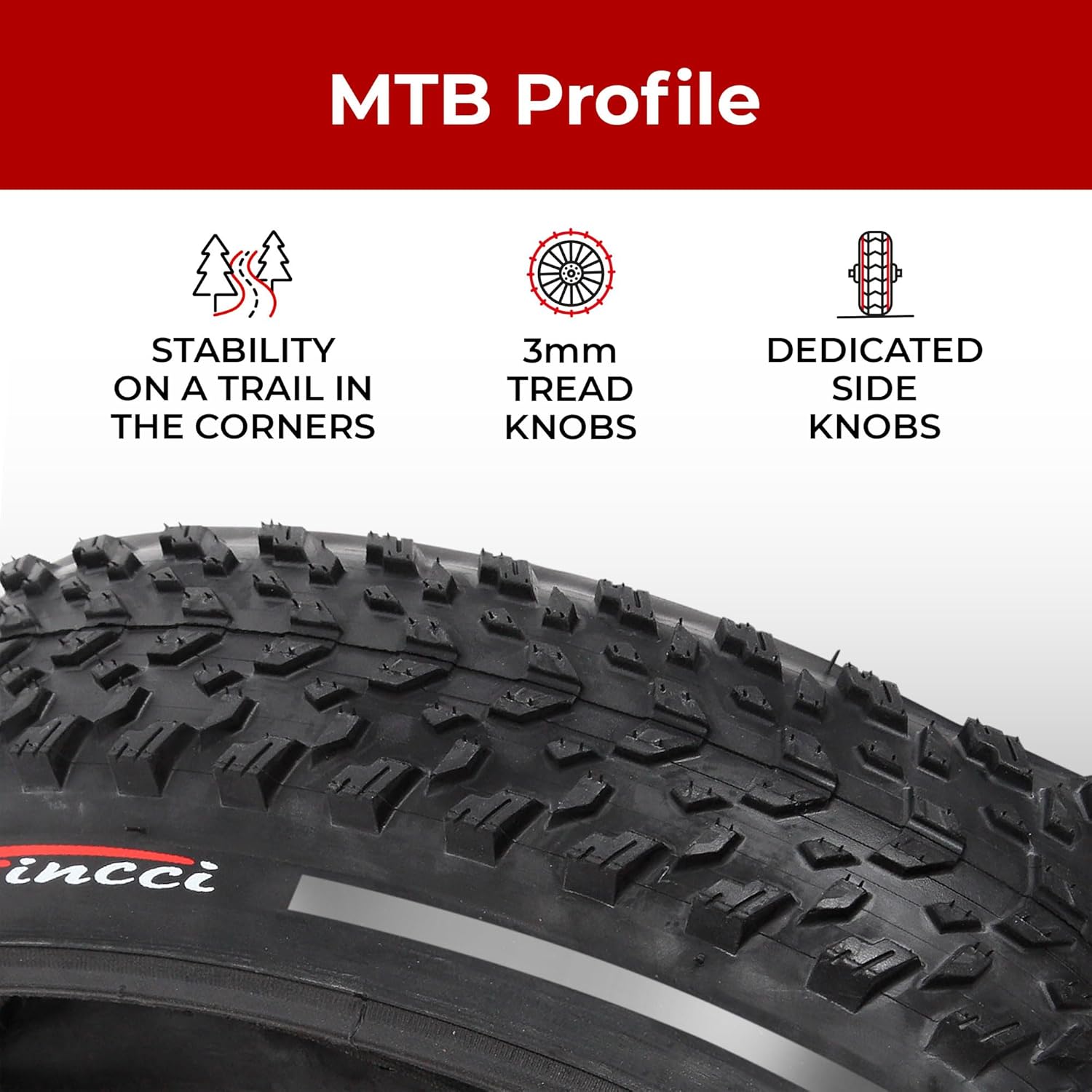 Fincci Coppia Copertoni MTB 27.5 x 2,10 Pollici - immagine 3