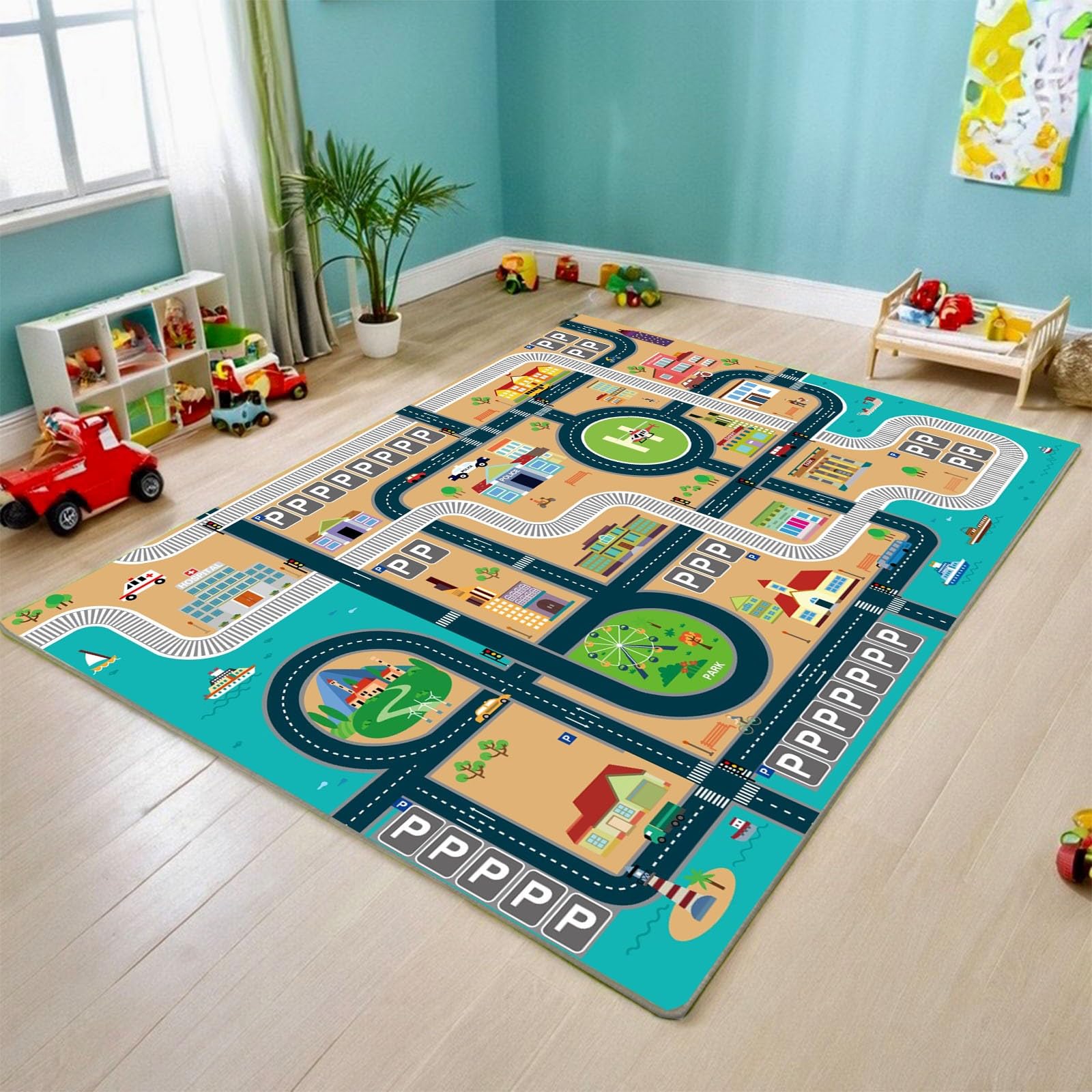 Tappeto Gioco da Strada per Bambini 80x150cm