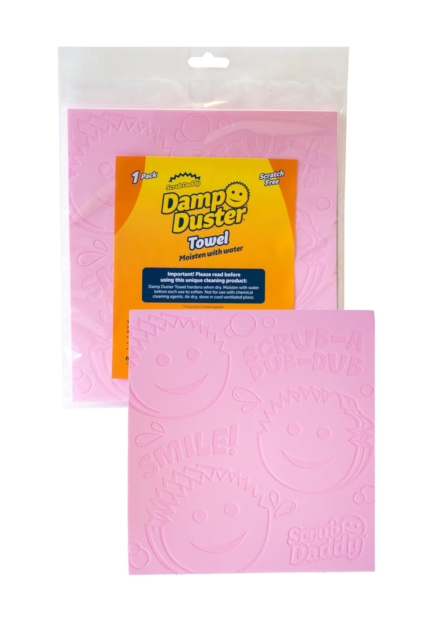 Scrub Daddy Damp Duster - Spugna Pulizia Polvere Rosa