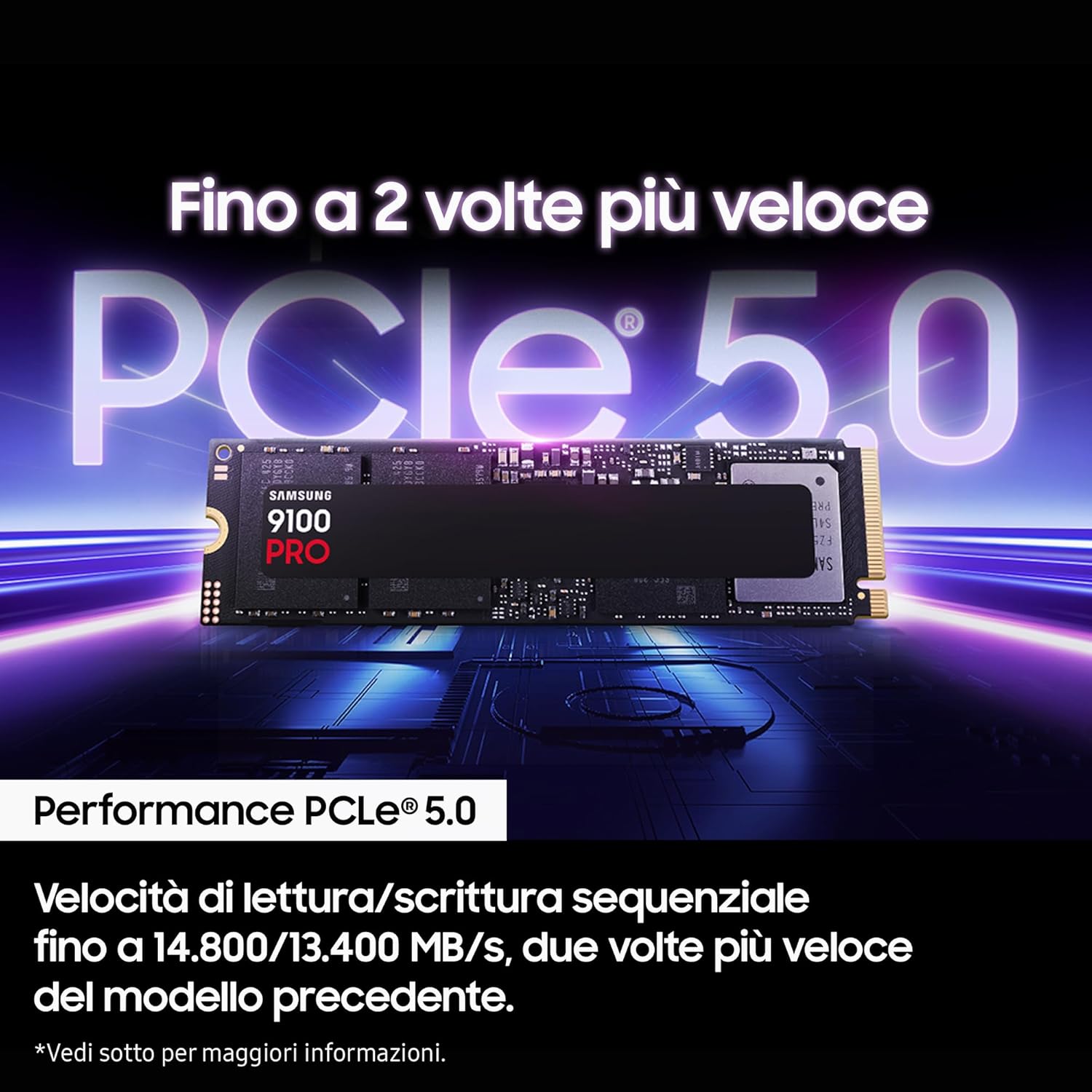 Samsung Memorie 9100 PRO SSD Interno 2TB - immagine 2